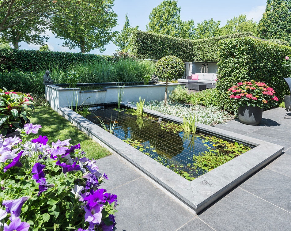 Dutch Quality Gardens Bosman Tuinadvies Moderne Strakke Tuin Met Vijvers Foto 13 Min